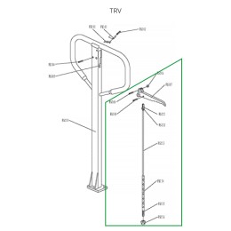 Тяга цепная в сборе для ручки TRV Тяга цепная в сборе для ручки TRV