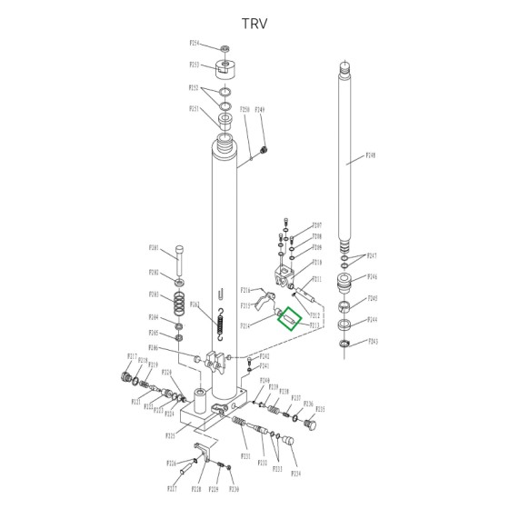 Ось нажимного ролика для TRV Ось нажимного ролика для TRV