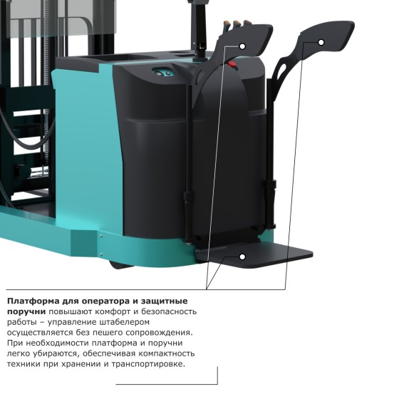 Штабелер с выдвижной мачтой (мини-ричтрак) PROLIFT PRO MRV 1530 Штабелер с выдвижной мачтой (мини-ричтрак) PROLIFT PRO MRV 1530
