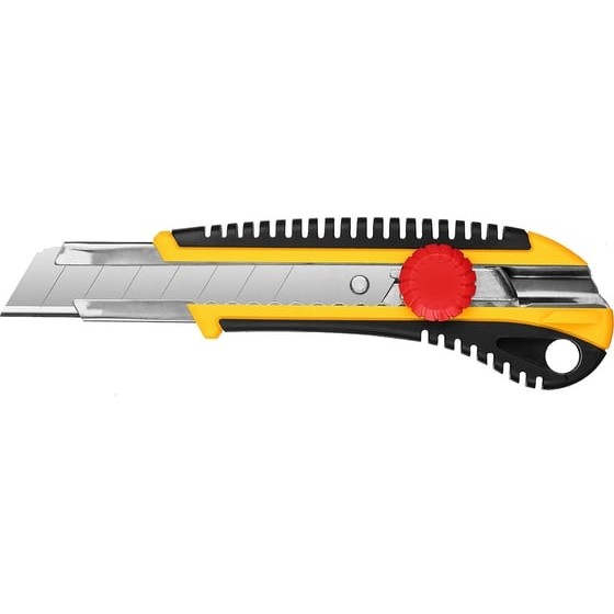 STAYER HERCULES-25, 25 мм, нож с винтовым фиксатором, Professional (09141) STAYER HERCULES-25, 25 мм, нож с винтовым фиксатором, Professional (09141)