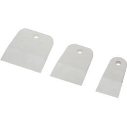 ЗУБР 3 шт, 40 мм, 60 мм, 80 мм, белый эластичный, шпатель для затирки швов (1016-H3) ЗУБР 3 шт, 40 мм, 60 мм, 80 мм, белый эластичный, шпатель для затирки швов (1016-H3)