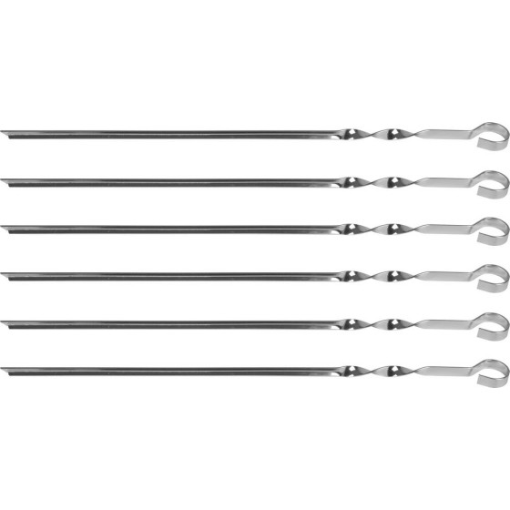 GRINDA Barbecue, 450 мм, 6 шт, в чехле, набор угловых шампуров (427750) GRINDA Barbecue, 450 мм, 6 шт, в чехле, набор угловых шампуров (427750)
