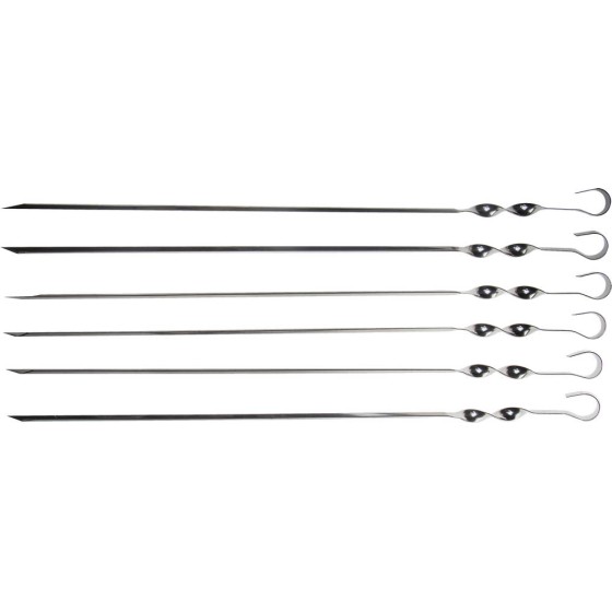 GRINDA Barbecue, 550 мм, 6 шт, набор угловых шампуров (427756) GRINDA Barbecue, 550 мм, 6 шт, набор угловых шампуров (427756)