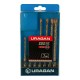 URAGAN 7 шт: 5 x 110, 6 x 110, 8 x 110, 6 x 160, 8 x 160, 10 x 160, 12 x 160 мм, набор SDS-plus буров (901-25554-H7) URAGAN 7 шт: 5 x 110, 6 x 110, 8 x 110, 6 x 160, 8 x 160, 10 x 160, 12 x 160 мм, набор SDS-plus буров (901-25554-H7)
