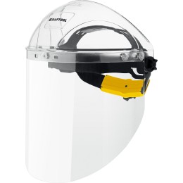 KRAFTOOL SPECTRA, удлинённый экран 220 х 385 мм, поликарбонат 2 мм, храповик, защитный лицевой щиток (110811)