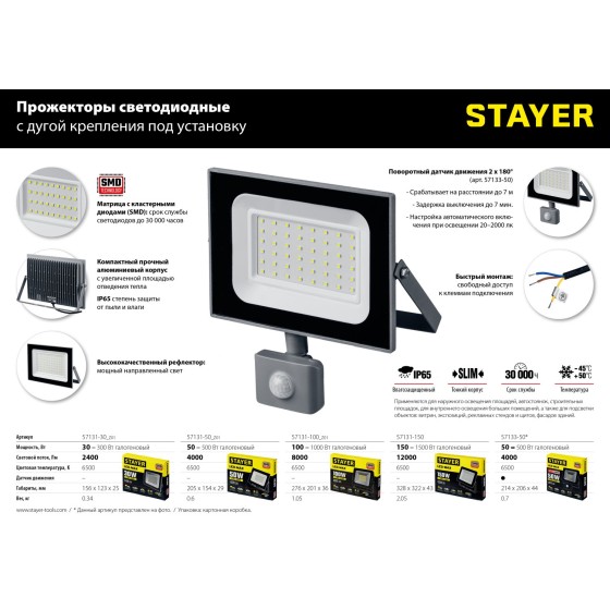STAYER MAXStable, 1.6 м, телескопический штатив для прожектора (56920) STAYER MAXStable, 1.6 м, телескопический штатив для прожектора (56920)