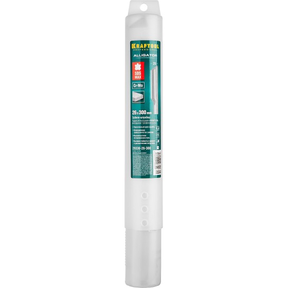 KRAFTOOL ALLIGATOR, 26 х 300 мм, SDS-max, полукруглое (штробер) зубило (29336-26-300)