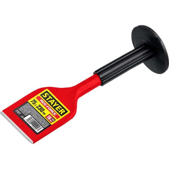 STAYER Red Force, 75 х 230 мм, зубило-конопатка с протектором (2127) STAYER Red Force, 75 х 230 мм, зубило-конопатка с протектором (2127)