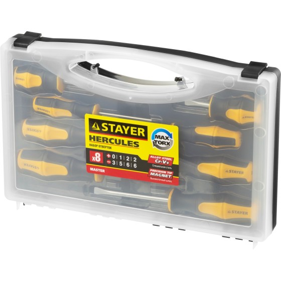 STAYER Hercules, 8 предм, набор отверток (25055-H8)
