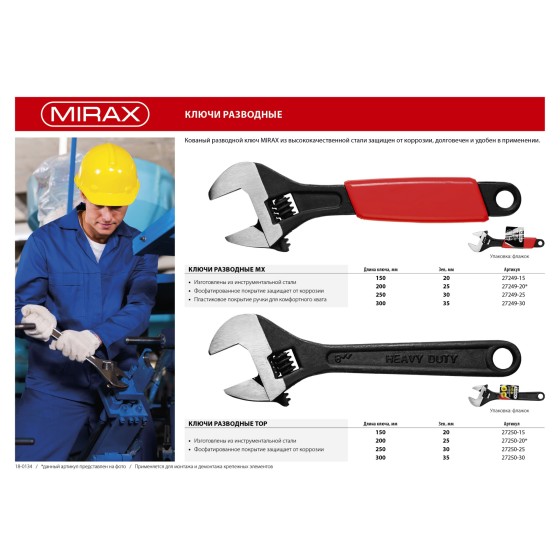 MIRAX TOP, 200/25 мм, разводной ключ (27250-20) MIRAX TOP, 200/25 мм, разводной ключ (27250-20)