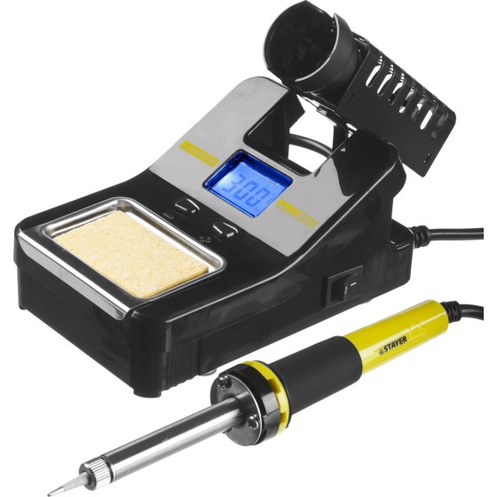 STAYER SP-50, 48 Вт, 160 - 520°C, цифровая паяльная станция, Professional (55370) STAYER SP-50, 48 Вт, 160 - 520°C, цифровая паяльная станция, Professional (55370)