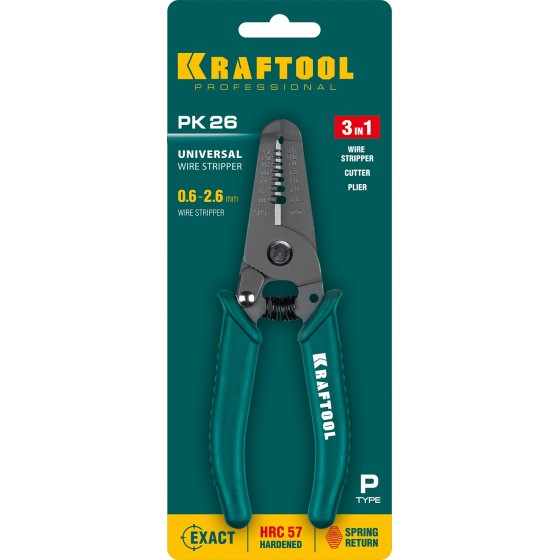 KRAFTOOL PK-26, 0.6 - 2.6 мм, многофункциональный стриппер (22660-15) KRAFTOOL PK-26, 0.6 - 2.6 мм, многофункциональный стриппер (22660-15)