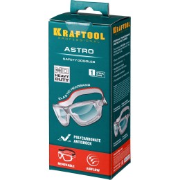 KRAFTOOL ASTRO, открытого типа, солнцезащитное стекло с антибликовым покрытием, защитные очки с непрямой вентиляцией (11009)