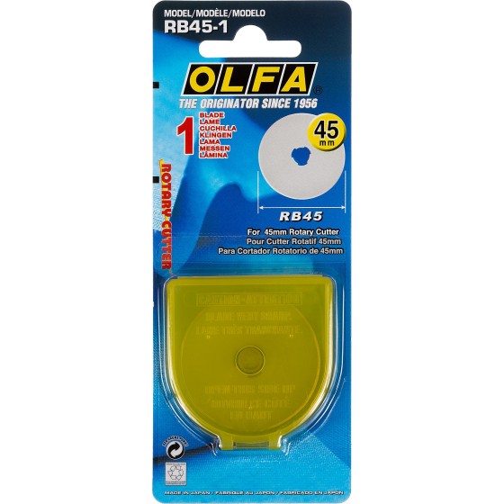 OLFA 45 мм, круговые лезвия (OL-RB45-1) OLFA 45 мм, круговые лезвия (OL-RB45-1)