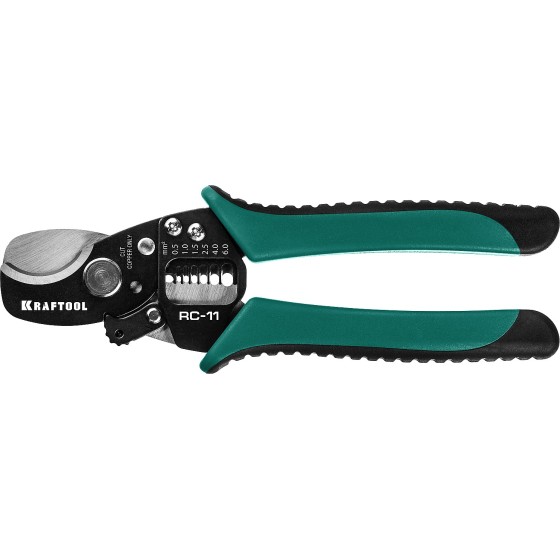 KRAFTOOL RC-11, 2 в 1, кабельные ножницы (22696-2) KRAFTOOL RC-11, 2 в 1, кабельные ножницы (22696-2)