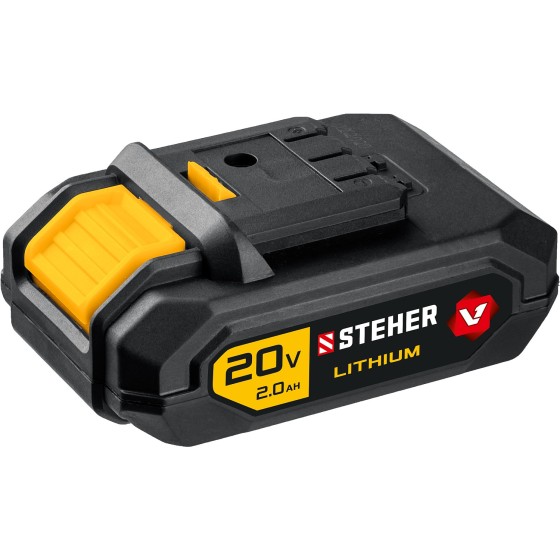 STEHER V1, 20 В, 2.0 А·ч, аккумуляторная батарея (V1-20-2) STEHER V1, 20 В, 2.0 А·ч, аккумуляторная батарея (V1-20-2)