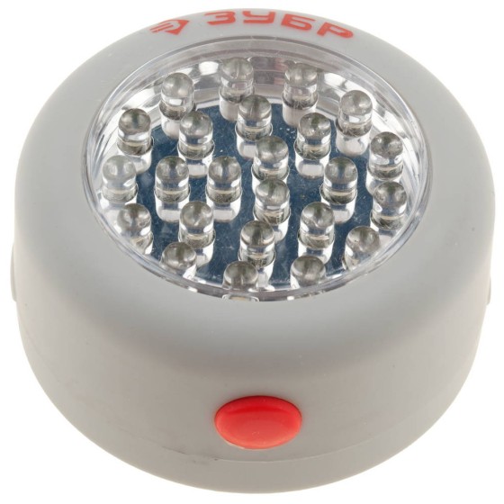 Светодиодный фонарь ЗУБР 28 LED, крючок для подвеса, магнит (61812) Светодиодный фонарь ЗУБР 28 LED, крючок для подвеса, магнит (61812)