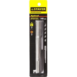 STAYER 140 мм, HEХ 12.5 мм, удлинитель для сверл левиса (2952-12-140)