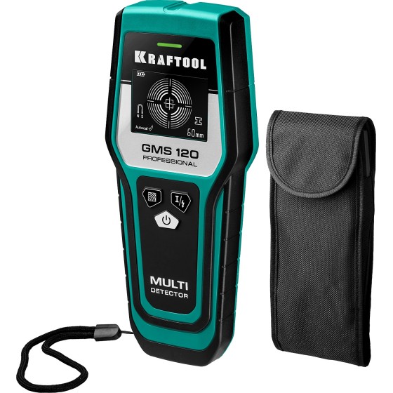 KRAFTOOL GMS-120, ЖК дисплей, универсальный детектор проводки (45298) KRAFTOOL GMS-120, ЖК дисплей, универсальный детектор проводки (45298)