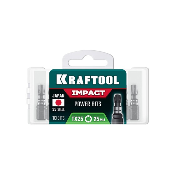 KRAFTOOL Impact TX 25, 25 мм, 10 шт, ударные биты (26195-25-25-S10) KRAFTOOL Impact TX 25, 25 мм, 10 шт, ударные биты (26195-25-25-S10)