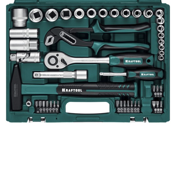 KRAFTOOL EXTREM-66, 66 предм., (1/2″+1/4″), универсальный набор инструмента (27976-H66) KRAFTOOL EXTREM-66, 66 предм., (1/2″+1/4″), универсальный набор инструмента (27976-H66)