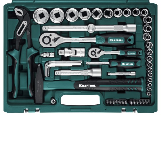 KRAFTOOL EXTREM-76, 76 предм., (1/2″+3/8″+1/4″), универсальный набор инструмента (27889-H76) KRAFTOOL EXTREM-76, 76 предм., (1/2″+3/8″+1/4″), универсальный набор инструмента (27889-H76)