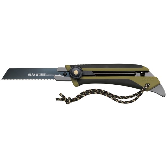 OLFA WORKS FK1 FIELD KNIFE универсальный нож со сменным серрейторным лезвием для сложных материалов (OW-FK1-OD) OLFA WORKS FK1 FIELD KNIFE универсальный нож со сменным серрейторным лезвием для сложных материалов (OW-FK1-OD)