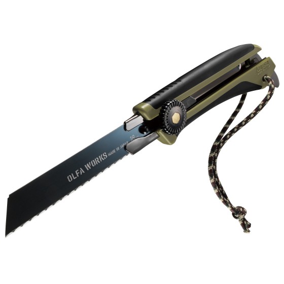 OLFA WORKS FK1 FIELD KNIFE универсальный нож со сменным серрейторным лезвием для сложных материалов (OW-FK1-OD) OLFA WORKS FK1 FIELD KNIFE универсальный нож со сменным серрейторным лезвием для сложных материалов (OW-FK1-OD)