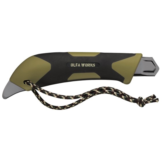 OLFA WORKS FK1 FIELD KNIFE универсальный нож со сменным серрейторным лезвием для сложных материалов (OW-FK1-OD) OLFA WORKS FK1 FIELD KNIFE универсальный нож со сменным серрейторным лезвием для сложных материалов (OW-FK1-OD)