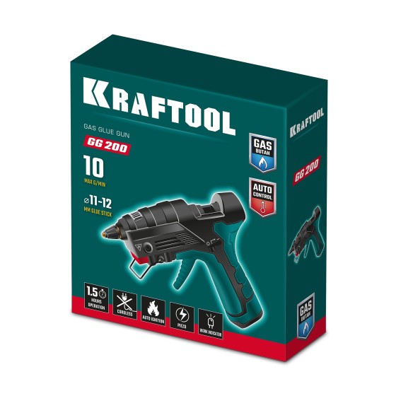 KRAFTOOL GG-200, 11 мм 200°C, термоклеящий газовый пистолет (55524) KRAFTOOL GG-200, 11 мм 200°C, термоклеящий газовый пистолет (55524)