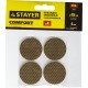 STAYER d 35 мм, 4 шт, коричневые, ЭВА, мебельные накладки (40914-35) STAYER d 35 мм, 4 шт, коричневые, ЭВА, мебельные накладки (40914-35)