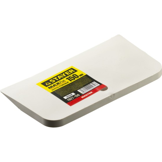 STAYER MAXFlat, 150 мм, для затирки швов эластичный, белый, резиновый шпатель (1027-150) STAYER MAXFlat, 150 мм, для затирки швов эластичный, белый, резиновый шпатель (1027-150)