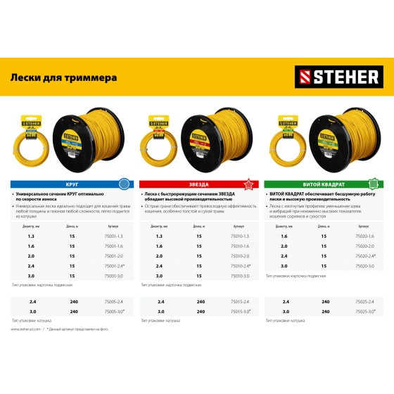 STEHER 1.3 кВт, бензиновый триммер (BT-1300) STEHER 1.3 кВт, бензиновый триммер (BT-1300)
