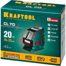 KRAFTOOL CL-70, лазерный нивелир (34660) KRAFTOOL CL-70, лазерный нивелир (34660)