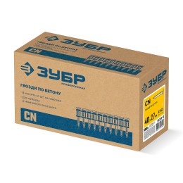 ЗУБР CN 40 х 2.7 мм, гвозди по бетону оцинкованные, 1000 шт (305388-40)