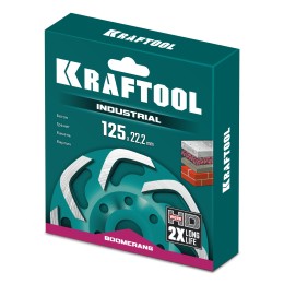 KRAFTOOL Boomerang d 125 мм, сегментная алмазная чашка, INDUSTRIAL (33445-125) KRAFTOOL Boomerang d 125 мм, сегментная алмазная чашка, INDUSTRIAL (33445-125)