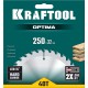 KRAFTOOL Optima, 250 х 32 мм, 40Т, пильный диск по дереву (36951-250-32) KRAFTOOL Optima, 250 х 32 мм, 40Т, пильный диск по дереву (36951-250-32)