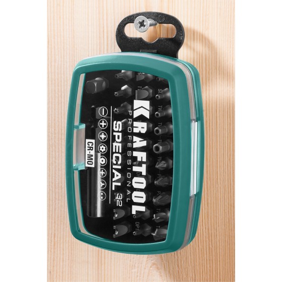 KRAFTOOL Special-32, с адаптером 32 шт, набор специальных бит (2610-H32) KRAFTOOL Special-32, с адаптером 32 шт, набор специальных бит (2610-H32)