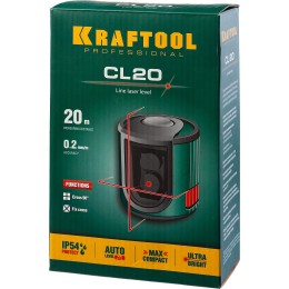 KRAFTOOL CL 20, лазерный нивелир (34700)