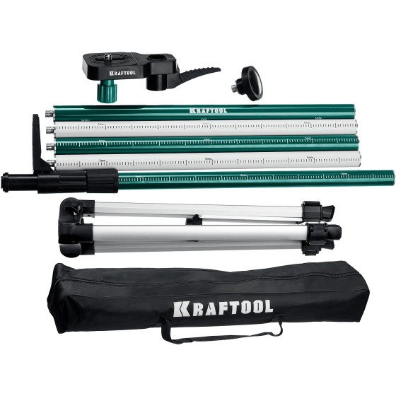 KRAFTOOL SP 36, элевационная распорная наборная штанга-штатив с треногой (34723)