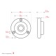 KRAFTOOL BULL'S EYE (БЫЧИЙ ГЛАЗ), d 49 мм, поверхностный магнитный уровень (34789)