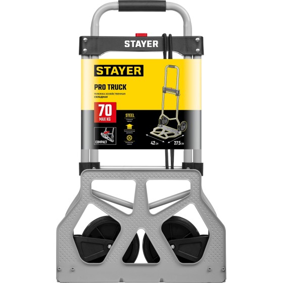 STAYER PROTruck, до 70кг, каркас и платформа из алюминия, платформа 39х28см, колеса d13 см, вес 3.0кг, складная хозяйственная тележка (38755-70) STAYER PROTruck, до 70кг, каркас и платформа из алюминия, платформа 39х28см, колеса d13 см, вес 3.0кг, складная хозяйственная тележка (38755-70)