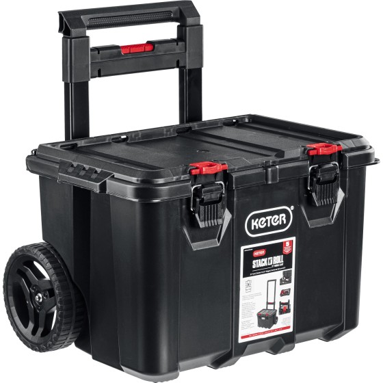 KETER STACKNROLL, 525 х 411 х 560 мм, (21″), пластиковый ящик-тележка на колесах (38397) KETER STACKNROLL, 525 х 411 х 560 мм, (21″), пластиковый ящик-тележка на колесах (38397)