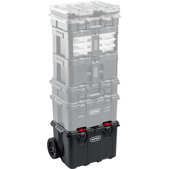 KETER STACKNROLL, 525 х 411 х 560 мм, (21″), пластиковый ящик-тележка на колесах (38397) KETER STACKNROLL, 525 х 411 х 560 мм, (21″), пластиковый ящик-тележка на колесах (38397)