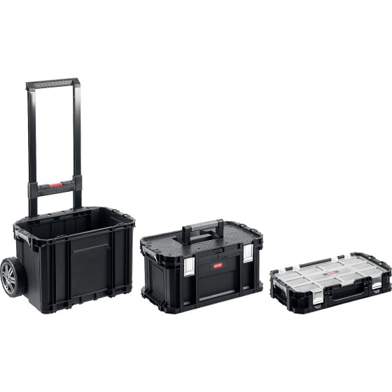 KETER SMART ROLLING, 564 х 373 х 700 мм, (22″), набор пластиковый ящик-тележка + ящик для инструментов + ящик органайзер (38390-22) KETER SMART ROLLING, 564 х 373 х 700 мм, (22″), набор пластиковый ящик-тележка + ящик для инструментов + ящик органайзер (38390-22)