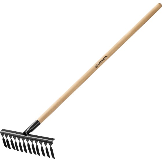 GRINDA GS-12 WOOD, 385 х 95 х 1300 мм, 12 витых зубцов, углеродистая сталь, антикор. покрытие, черенок дерев. высш. сорт, садовые грабли(39581-12) GRINDA GS-12 WOOD, 385 х 95 х 1300 мм, 12 витых зубцов, углеродистая сталь, антикор. покрытие, черенок дерев. высш. сорт, садовые грабли(39581-12)
