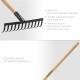 GRINDA GT-12 WOOD, 310 х 80 х 1300 мм, 12 прямых зубцов, углерод. сталь, антикор. покрытие, черенок дерев. высш. сорт, садовые грабли (39583-12) GRINDA GT-12 WOOD, 310 х 80 х 1300 мм, 12 прямых зубцов, углерод. сталь, антикор. покрытие, черенок дерев. высш. сорт, садовые грабли (39583-12)