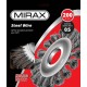 MIRAX 200 мм, жгутированная стальная проволока 0.5 мм, щетка дисковая для УШМ (35140-200) MIRAX 200 мм, жгутированная стальная проволока 0.5 мм, щетка дисковая для УШМ (35140-200)