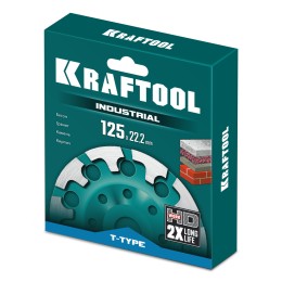 KRAFTOOL T-Type d 125 мм, сегментная алмазная чашка, INDUSTRIAL (33446-125) KRAFTOOL T-Type d 125 мм, сегментная алмазная чашка, INDUSTRIAL (33446-125)