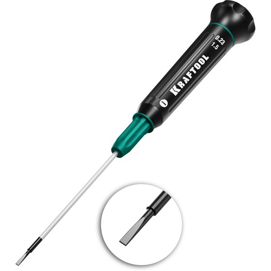 KRAFTOOL Precision SL1.5, отвертка для точных работ (25681-1.5) KRAFTOOL Precision SL1.5, отвертка для точных работ (25681-1.5)